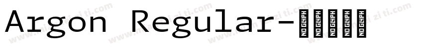 Argon Regular字体转换